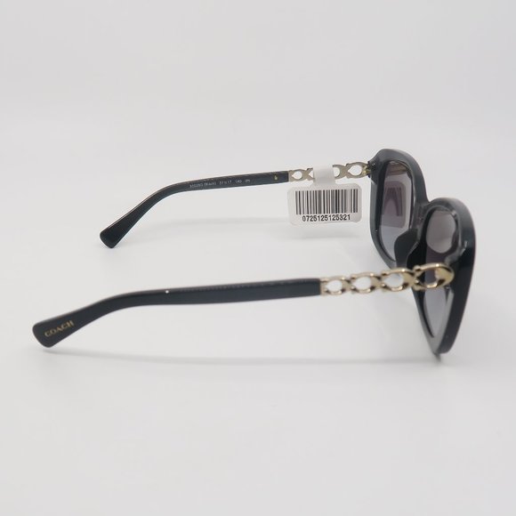 COACH HC8286 5002/8G New Black/Gray Gradient Butterfly Sunglasses - Picture 5 of 11
